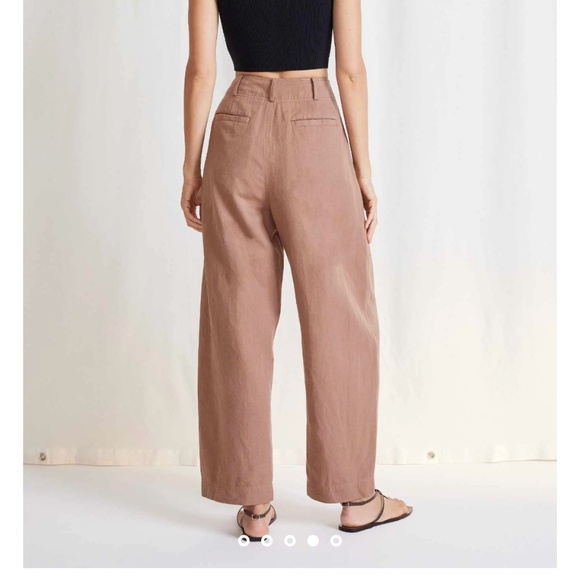 Apiece Apart | BARI CROP TROUSER Deep Khaki - size 6 - Picture 3 of 7